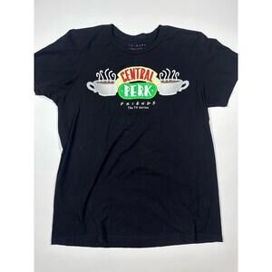 Friends Central Perk T-Shirt Men’s Large Black Graphic TV Show Tee